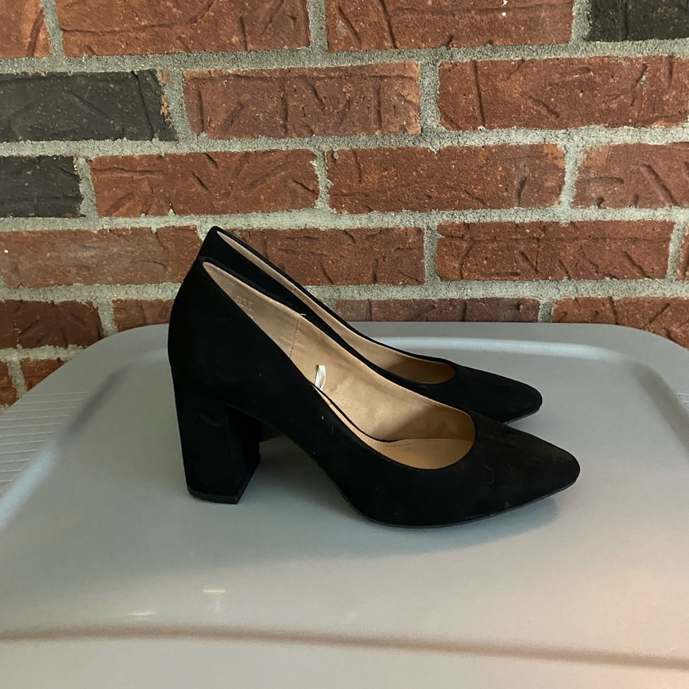 H&M Black Block Heel Pumps